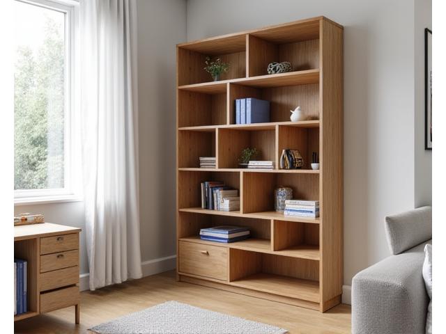 Corner modular shelving unit